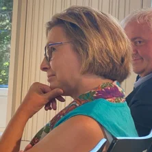 Die Vorsitzende und der Sprecher des Kuratoriums, Burkard Balz